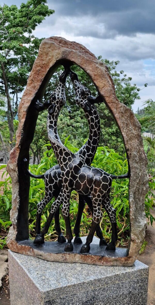 Kissing Giraffe